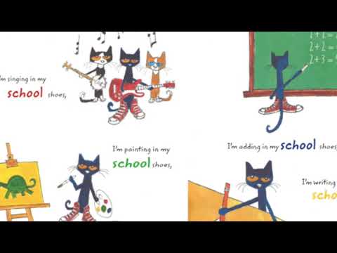 Pete the cat rocking in my school shoes