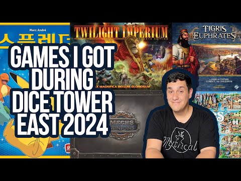 Games I Bought at Dice Tower East 2024 | New Games in my Collection | Hot New Games