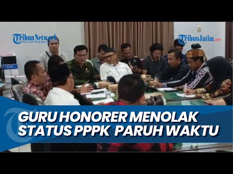 MINTA TAMBAHAN GAJI, Guru Honorer Tulungagung Menolak Status PPPK Paruh Waktu