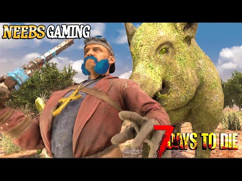 Giant Radiated Pig Attack - 7 Days To Die 1.0