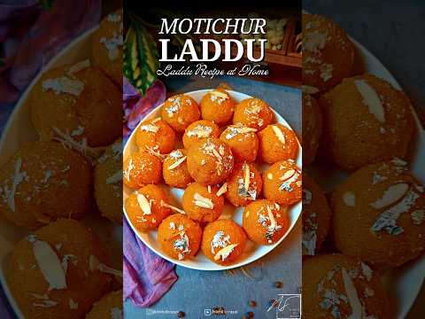 Laddu | Motichoor Laddu | Motichoor Laddu Recipe | मोतीचूर लड्डू | Easy Motichur Laddu | #shorts