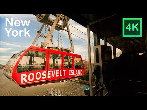 NEW YORK from ABOVE — NYC Aerial Tramway (Narrated)【4K】🇺🇸