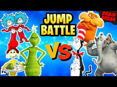 Dr. Seuss Jump Battle | Kids Brain Break | Read Across America | GoNoodle Inspired