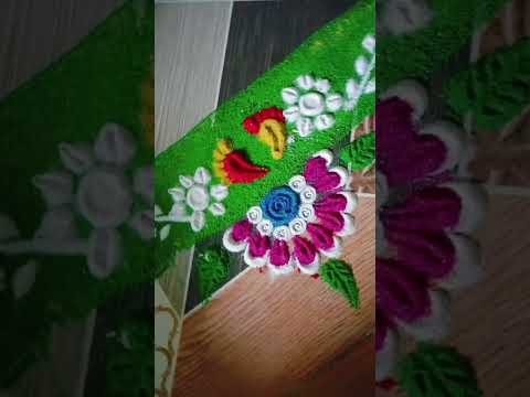 Easy & simple #rangoli #shortvideo #vairalshort