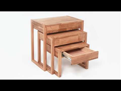 Futon Company - Oak Nest of Tables