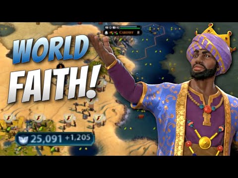 Uniting the World Without Firing a Shot! | Civ 6: Deity Sundiata #3