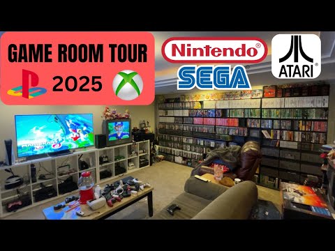 Game Room Tour 2025! Nintendo Playstation Xbox And More Huge Collection