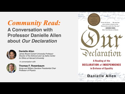 Community Read With 2023 Commencement Speaker Danielle Allen