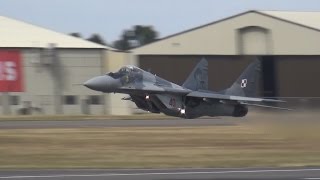 Spectacular vertical take off MIG 29 at RIAT 2015