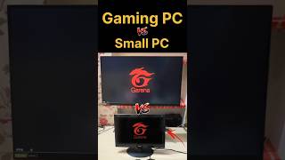 Gaming PC 😈 vs Small PC - FREEFIRE SPEED TEST #frrefire #gamingpc #pc #iphone15 #pocox6pro