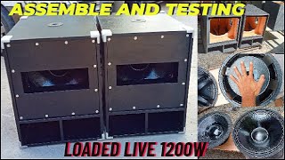 RCF BOX 18" ASSEMBLE AND SOUND CHECK! GANDA NG TUNOG, QUALITY. LOAD Live 18.4 1200w