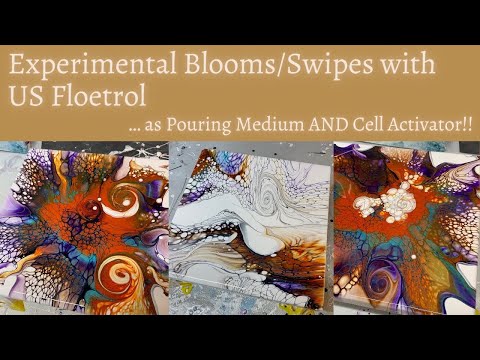 #188 Blooms & Swipes with US Floetrol for PM AND CA! | Acrylic Pour Painting | Fluid Painting