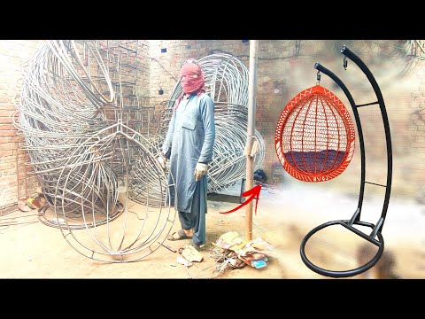 Manufacturing Full Process Of Stand Egg Hanging Swing Chair |  Jhula | Mass Production