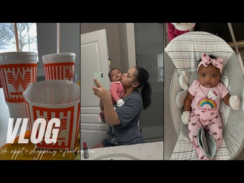 VLOG: Rylan's 2 Month Dr. Appt + Errands W/ Ricci + Whataburger For The First Time