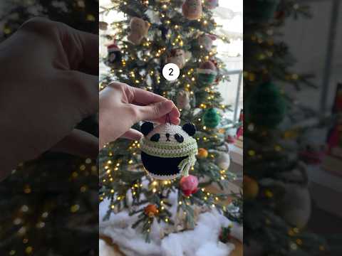 We have 8 crocheted friends on our Christmas tree 🎄 Some are free patterns on my blog! #amigurumi