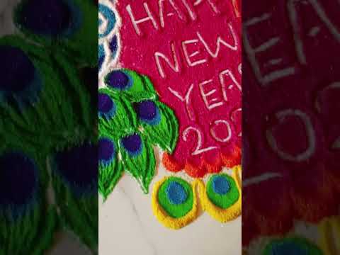 Easy & simple #rangoli #vairalshort #video