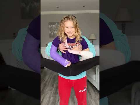 Her first day back to cheerleading after her accident ￼😩 #jonathanjoly #shorts #cheerleader