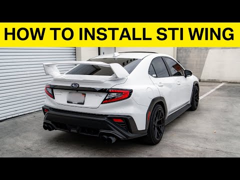 How to install your Aeroflowdynamics V3 STI Wing | 2022 - 2024 WRX