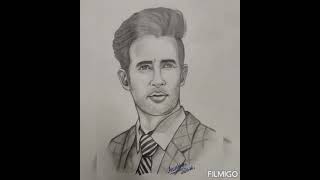 Pencil sketch of Karan Sharma | he replied 😳 | #karansharma |