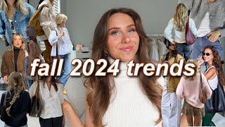 FALL 2024 FASHION TRENDS | what to wear this fall, wearable outfit inspo, + pinterest inspired!