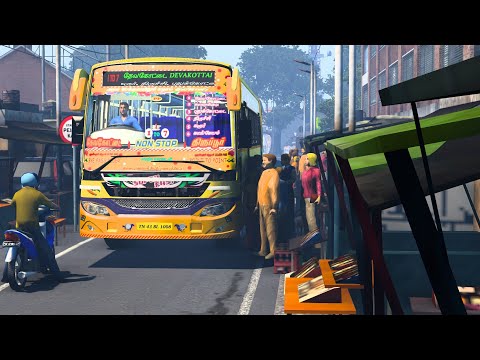 Decorated Devakottai to Tirupur Bus Struggling in Extreme Tight Road | TNSTC chasing Express Buses