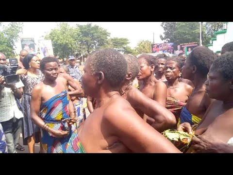 Women protest necked in Anambra state for several reasons, including insecurity