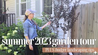 BUDGET LANDSCAPING / Summer Garden Tour 2023 / Zone 7b Gardening