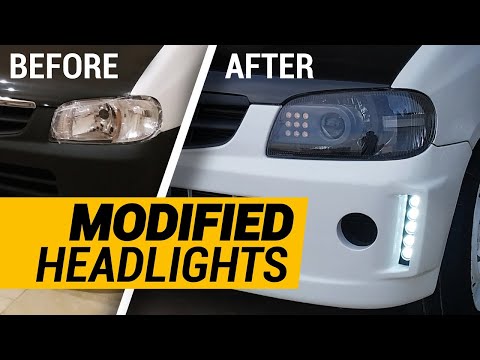 ALTO ki MODIFIED Headlights! From boring to BLING!