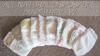 Natural Diaper Review // 10 All Natural Disposable Diapers // Momma Alia