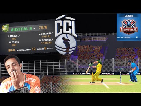 Career Mode 1st Match nail biting : India vs Australia Champions Cricket League ™ CCL24 new update