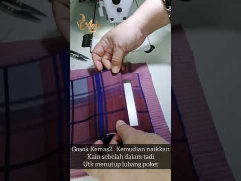 Tutorial poket tebuk ( welt pocket)