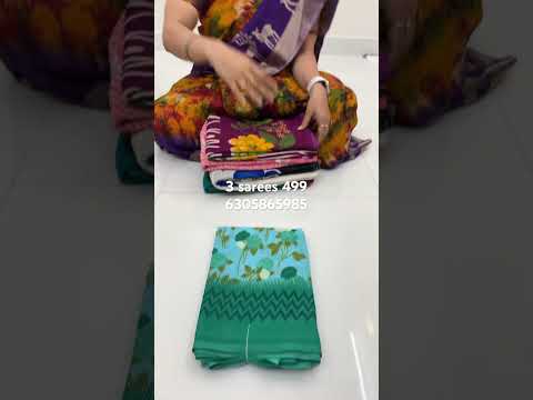 3 sarees 499 chiffon daily wear sarees in Chirala sarees sarees