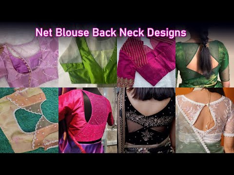 Latest &Trending Net Blouse designs | Net Blouse Back Neck Designs | stylish blouse design