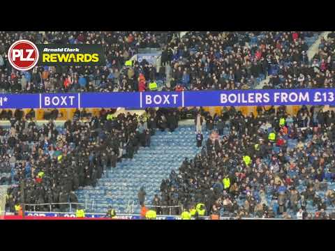 Union Bears WALK OUT protests met with booing from Rangers fans at Ibrox