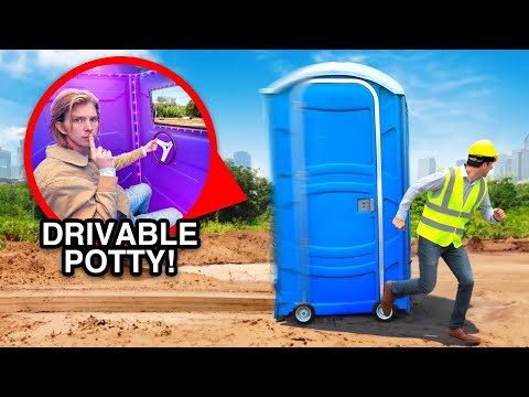 Crossing my City in a Drivable Toilet to Hide from my Brother!