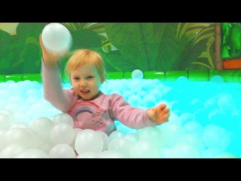 Indoor Playground Family Fun for Kids Part 6 with Spelling | Ball Pits, Slides, Tunnels, Rides