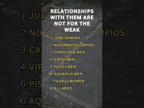 Relationships With Them Are Not for the Weak #astrology #zodiac