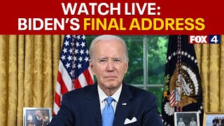 LIVE: President Joe Biden delivers farewell address from Oval Office