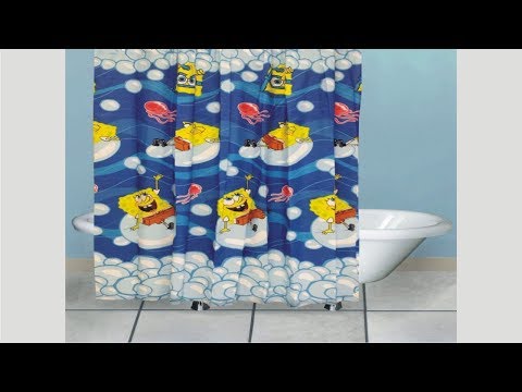 Awesome Spongebob Shower Curtain