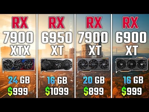 RX 7900 XTx vs RX 6950 XT vs RX 7900 XT vs RX 6900 XT | Test in 7 Games