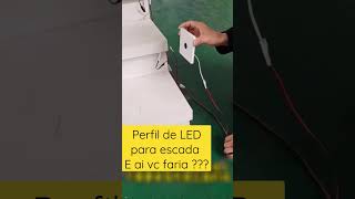 perfil de led para escada #iluminação #interiordesign