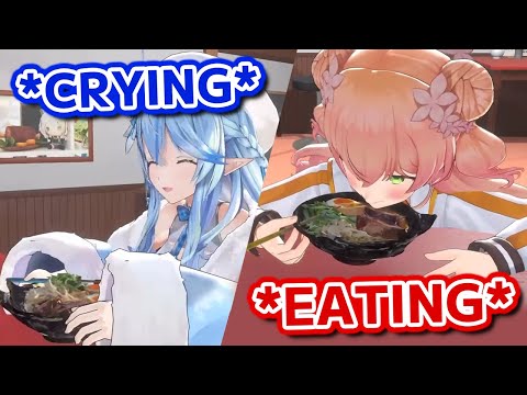 Nene doesn't care Lamy crying and starts eating Ramen immediately【Hololive】