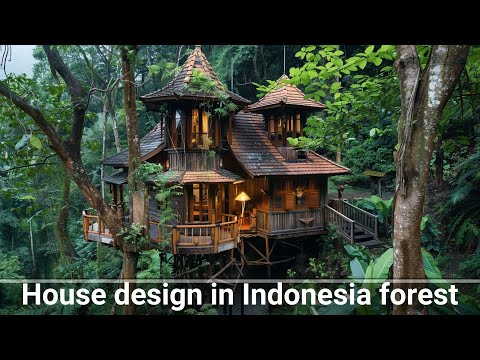 Design Concept for a Nature Integrated House in the Indonesian Forest