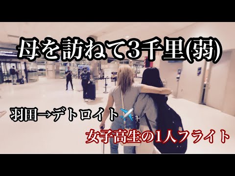 羽田からデトロイト/アメリカへ住む母に会いに行く✈️