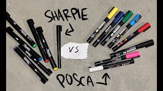 Sharpie VS Posca (Acrylic Paint Markers)