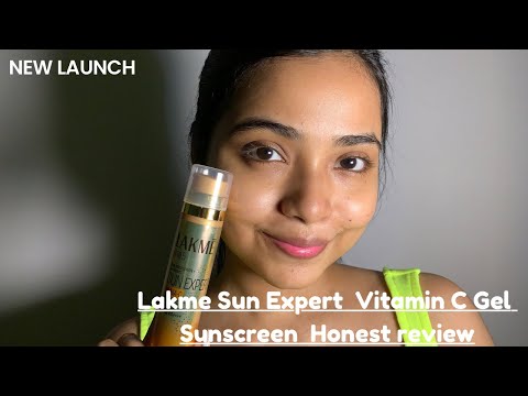 *New Launch* Lakme Sun Expert SPF 50 Pa++++ 1% Niacinamide + Vitamin C Gel Sunscreen Honest Review