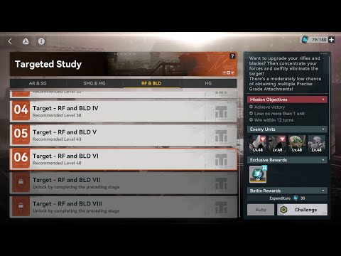 【GFL2】Targeted Study ► Target - Rifle and Blade VI ★ Full Clear ║#504║