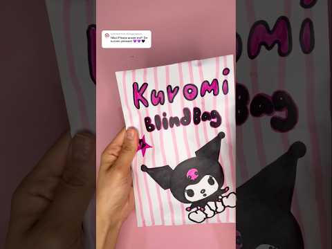 Kuromi blind bag 2! #blindbag #blindbagopening #asmrunboxing #papersquishy #sanrio #kuromi #craft