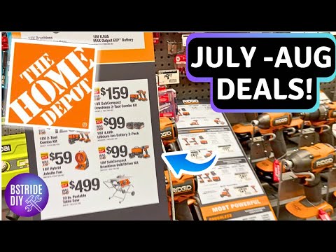 Home Depot Late July - August Tool Deals, Making Room for Halloween?