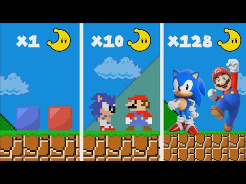 Super Mario Bros. but Every Moon Makes Mario and Sonic REALISTIC (Mario Cartoon Animation)